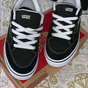 Low Top Black and White Classic Cushion Vans